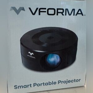 Black Smart Portable Projector